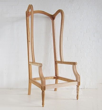 Traditional high best sale back wing chairs